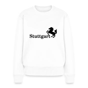 Stuttgart - Frauen Premium Bio Pullover - Weiß - Vorne - Julia (174cm)