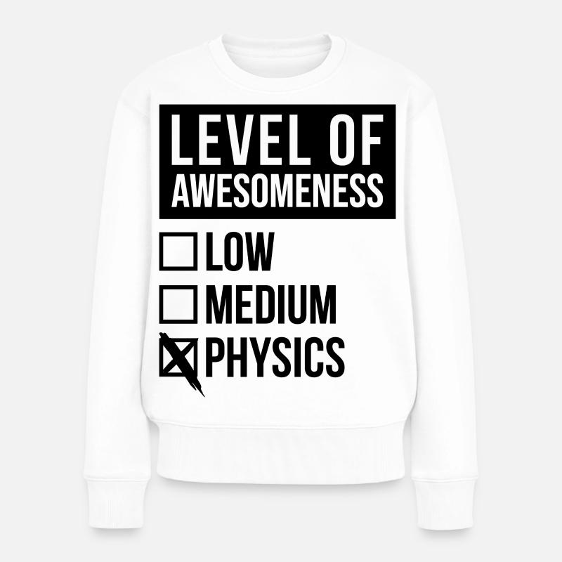 Physik - Frauen Premium Bio Pullover - Weiß