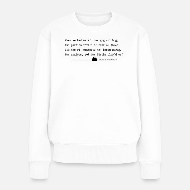Drei offene Winter - Frauen Premium Bio Pullover - Weiß