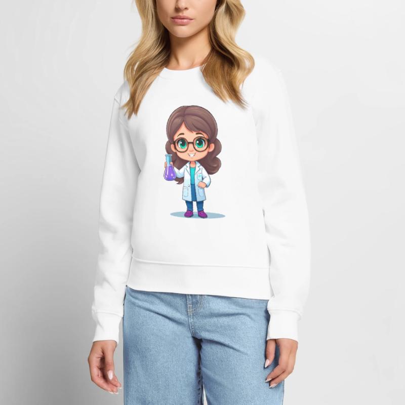 Chemikerin oder Laborantin oder Wissenschaftlerin Frauen Premium Bio Pullover