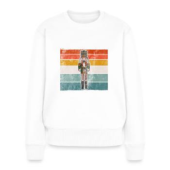 Alter Knacker Opa Nussknacker, Böser Alter Mann - Frauen Premium Bio Pullover - Weiß - Vorne - Julia (174cm)