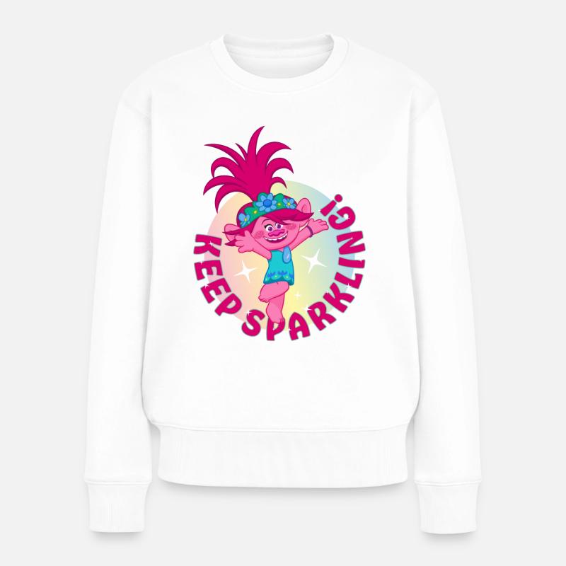 Trolls Poppy Keep Sparkling - Women's Premium Organic Jumper - white