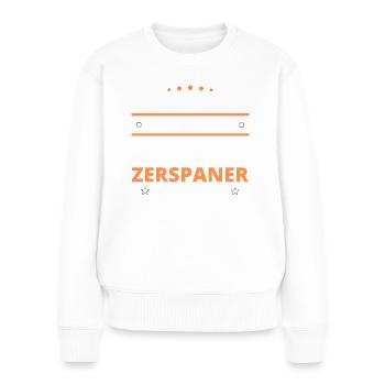 Chipper Gift - Two Types of... Design - Women's Premium Organic Jumper - white - Front - Julia (174cm)