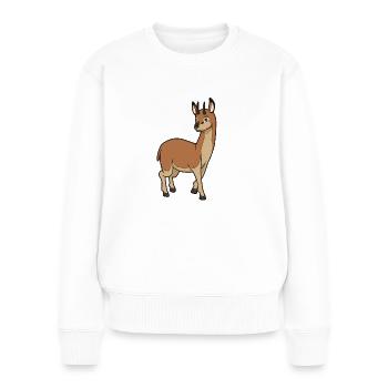 Kawaii Klippspringer - Pull Premium bio Femme - blanc - Devant - Julia (174cm)