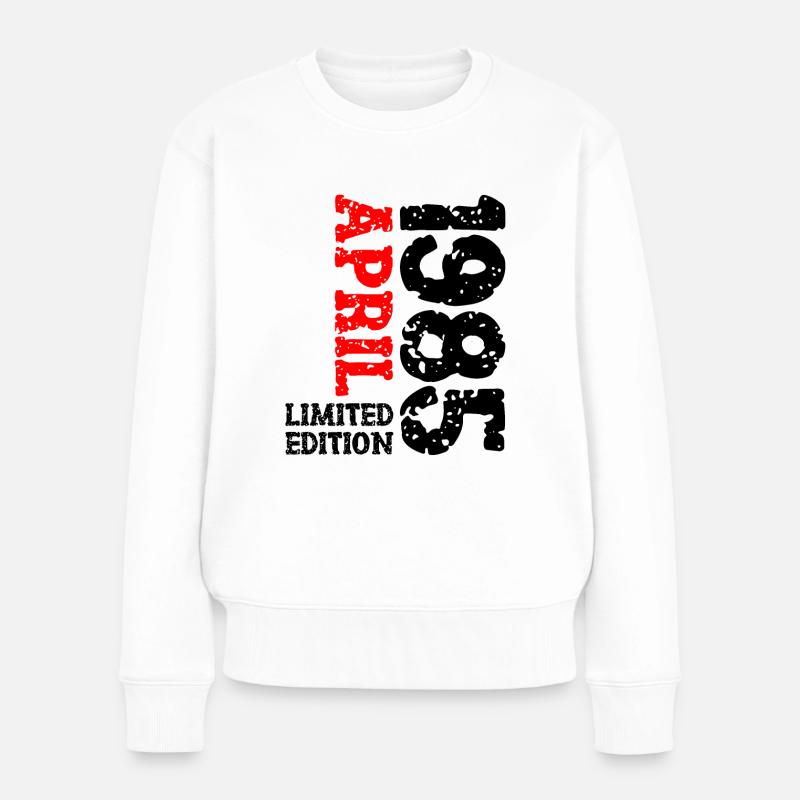 1985 avril édition limitée cadeau d’anniversaire - Pull Premium bio Femme - blanc