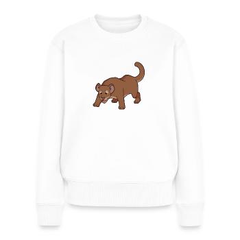 Kawaii Fossa - Pull Premium bio Femme - blanc - Devant - Julia (174cm)