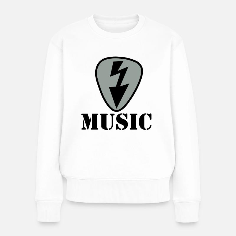musique - Pull Premium bio Femme - blanc