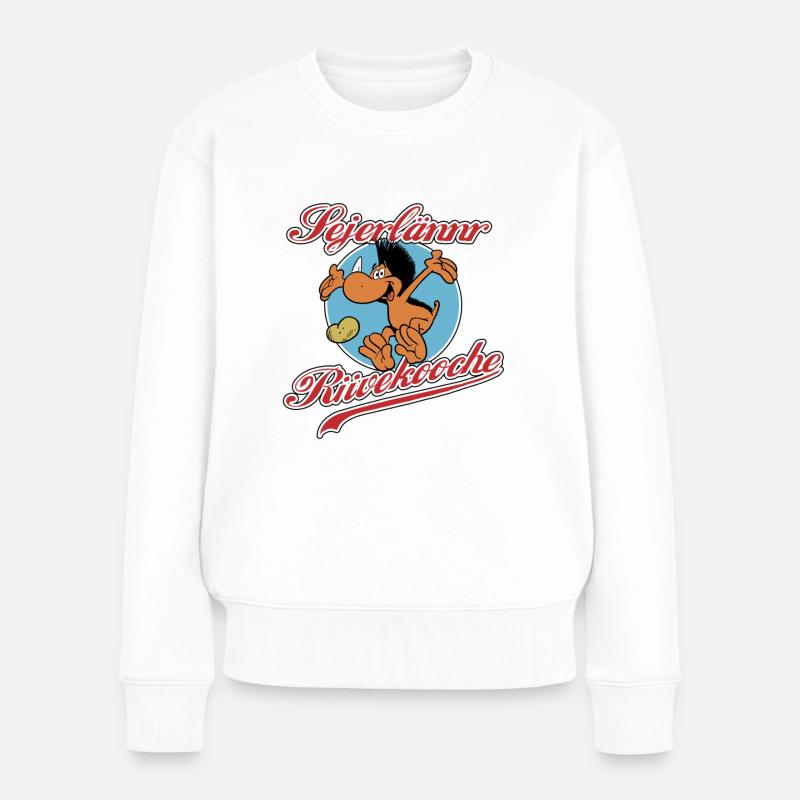 Sejerlännr Dilldappe - Frauen Premium Bio Pullover - Weiß