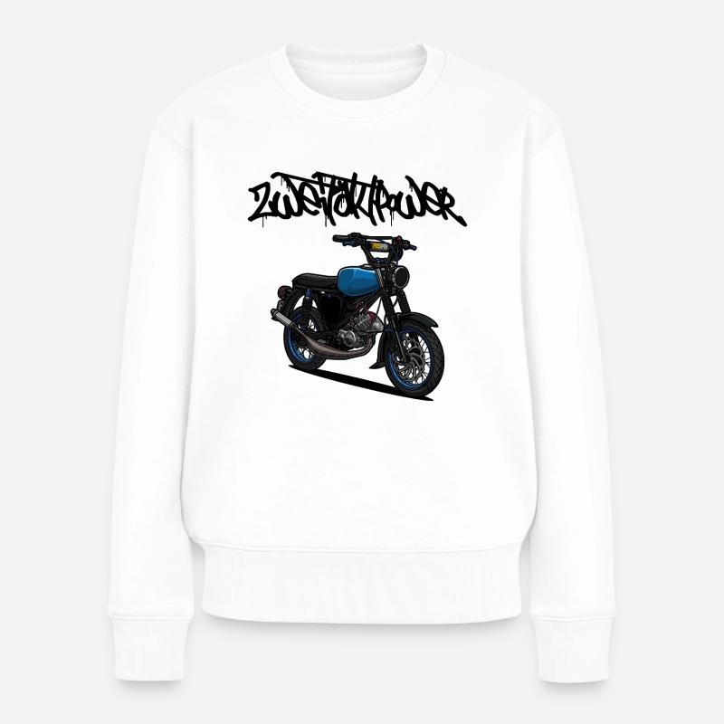 S51 // Tuning // Illustration - Frauen Premium Bio Pullover - Weiß