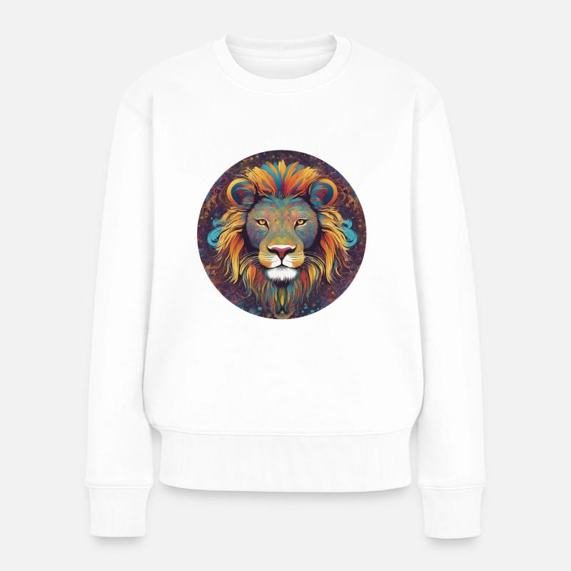 Lion King - Frauen Premium Bio Pullover - Weiß