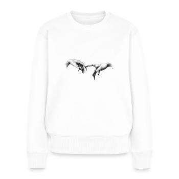 Creation of Gotka - Women's Premium Organic Jumper - white - Front - Julia (174cm)