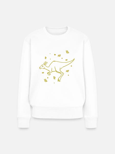 Känguru - Kangaroo - Australia - Outback - Frauen Premium Bio Pullover - Weiß