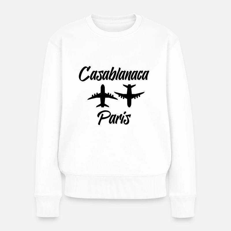 Casablanca & Paris - Pull Premium bio Femme - blanc