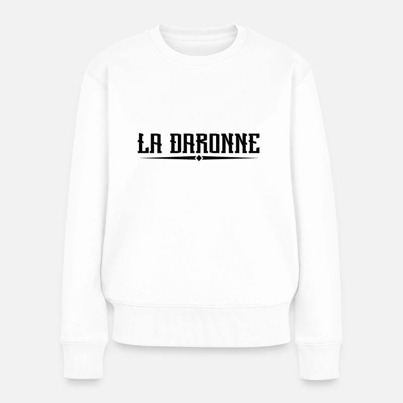 daronne - Pull Premium bio Femme - blanc