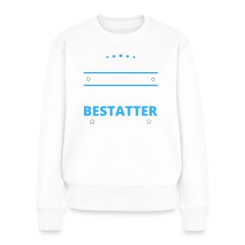 Cadeau de croque-mort - Deux types de... Concevoir - Pull Premium bio Femme - blanc - Devant - Julia (174cm)