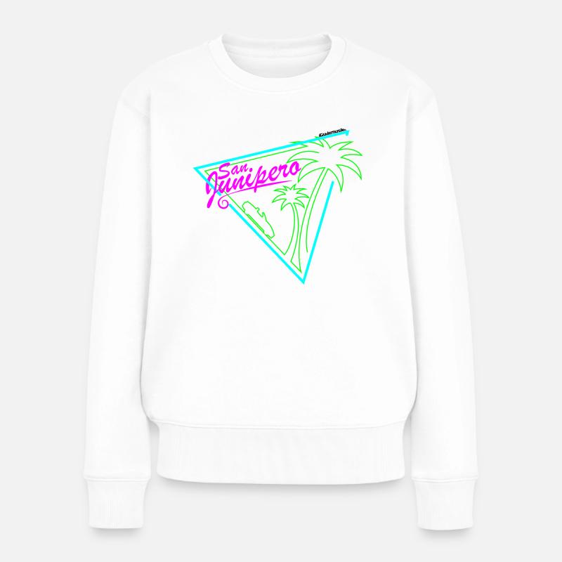 San Junipero Miata - Frauen Premium Bio Pullover - Weiß