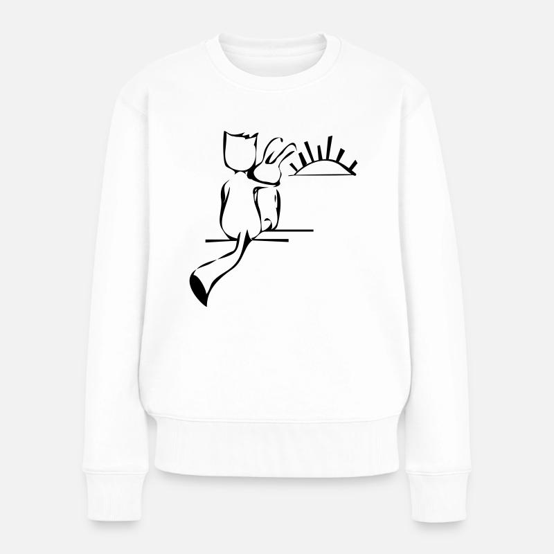 Freundschaft - Frauen Premium Bio Pullover - Weiß