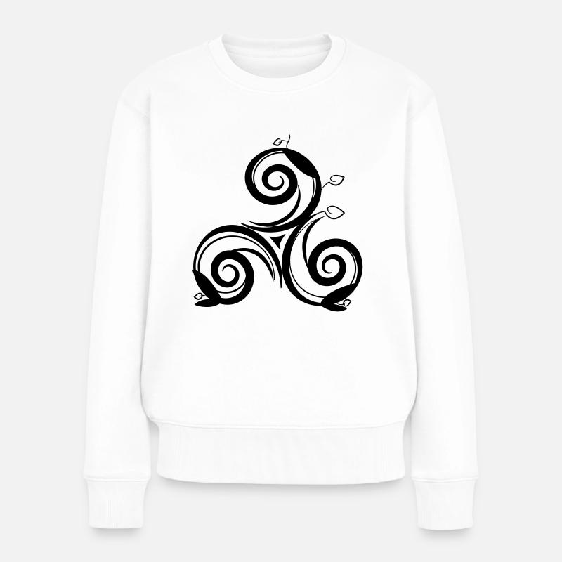 triskell arbre - Pull Premium bio Femme - blanc