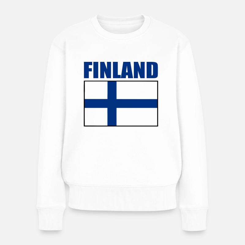 Finlande - Pull Premium bio Femme - blanc
