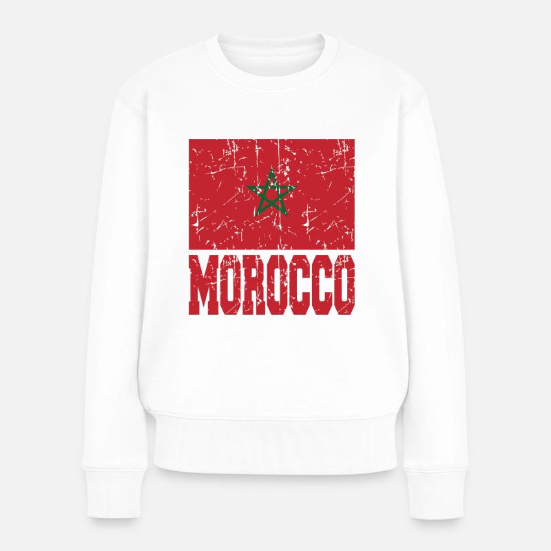 Maroc - Pull Premium bio Femme - blanc