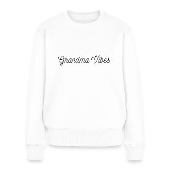 Chronic illness lounge wear - Women's Premium Organic Jumper - white - Front - Julia (174cm)