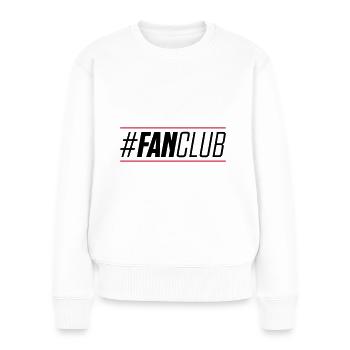 hashtag du fan club - Pull Premium bio Femme - blanc - Devant - Julia (174cm)