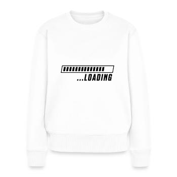 barre de chargement - Pull Premium bio Femme - blanc - Devant - Julia (174cm)