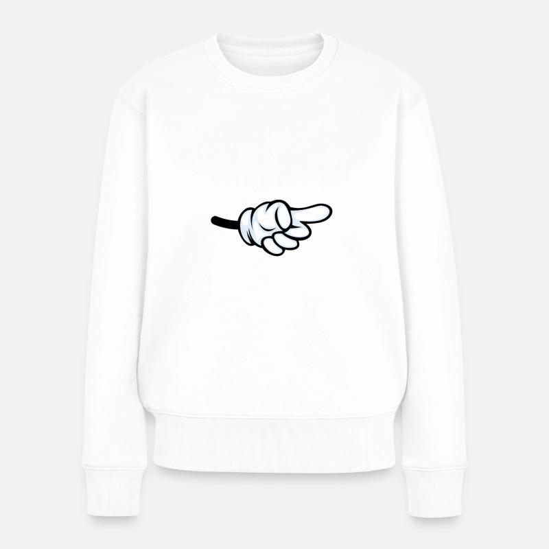 Er wars - Frauen Premium Bio Pullover - Weiß