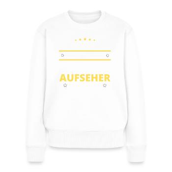 Overseer Gift - Two Types of... Design - Women's Premium Organic Jumper - white - Front - Julia (174cm)