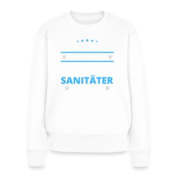 Sanitäter Geschenk - zwei Arten von... Design - Frauen Premium Bio Pullover - Weiß - Vorne - Julia (174cm)
