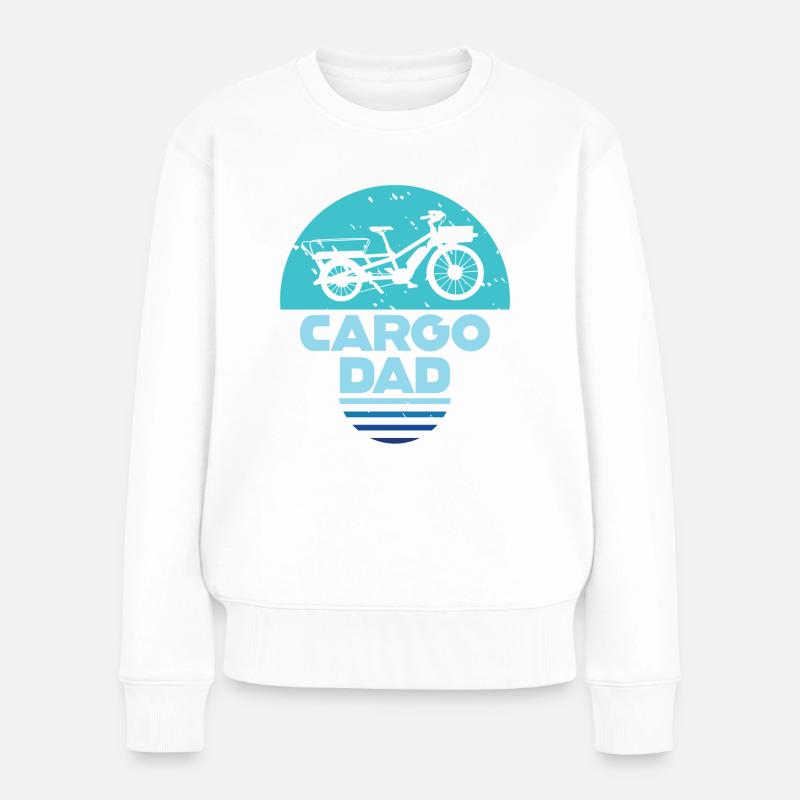 Cargo Dad Vélo cargo Vélo cargo - Pull Premium bio Femme - blanc