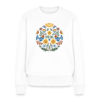 Spring - Women's Premium Organic Jumper - white - Front - Julia (174cm)