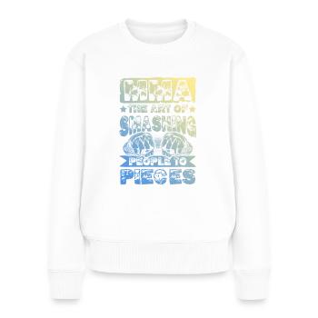 Mma Arts académiques mixtes - Pull Premium bio Femme - blanc - Devant - Julia (174cm)