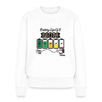 Durée de vie de la batterie d’un écrou - Pull Premium bio Femme - blanc - Devant - Julia (174cm)