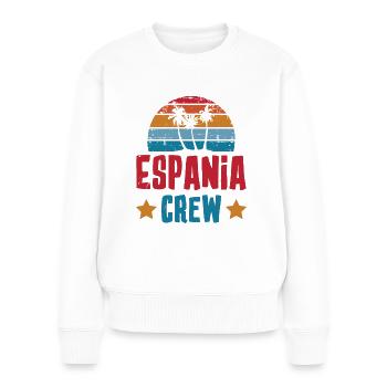 Espania Équipage - Pull Premium bio Femme - blanc - Devant - Julia (174cm)