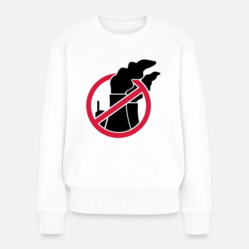L'énergie nucléaire - non pas avec nous! - Pull Premium bio Femme - blanc