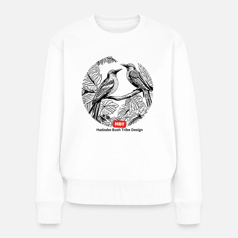 LGBT-Vogel - Frauen Premium Bio Pullover - Weiß