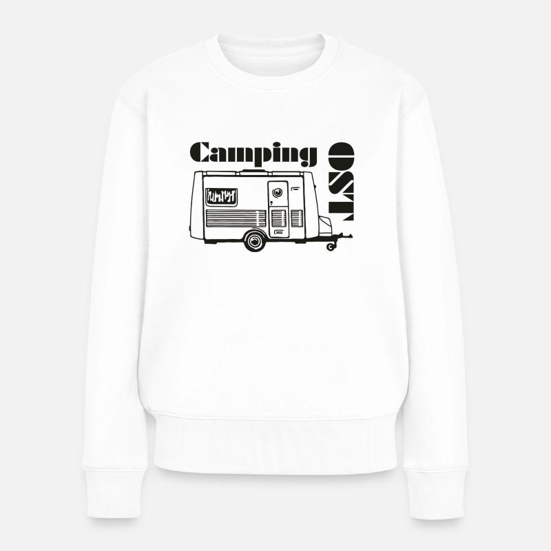 DDR Wohnwagen Intercamp - Frauen Premium Bio Pullover - Weiß