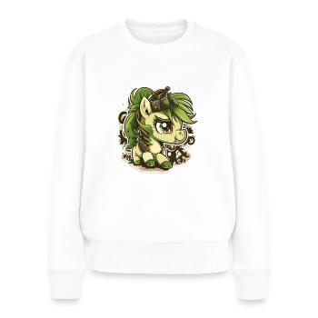 unicorn#elly - Women's Premium Organic Jumper - white - Front - Julia (174cm)