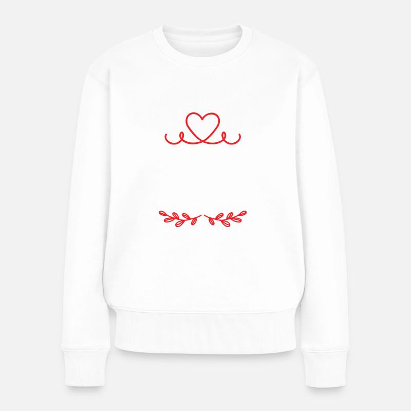 Lucy - Frauen Premium Bio Pullover - Weiß