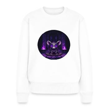 Retro Rat for Rat Lover - Women's Premium Organic Jumper - white - Front - Julia (174cm)