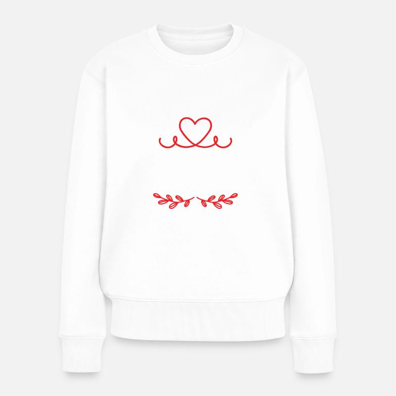 Annika - Frauen Premium Bio Pullover - Weiß