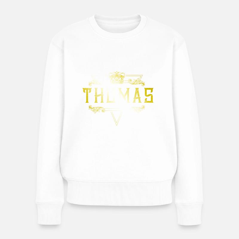 Thomas - Pull Premium bio Femme - blanc