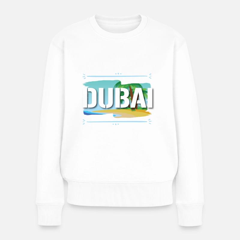 Dubai - Frauen Premium Bio Pullover - Weiß