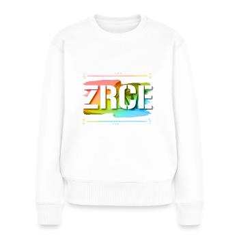 Zrce - Frauen Premium Bio Pullover - Weiß - Vorne - Julia (174cm)