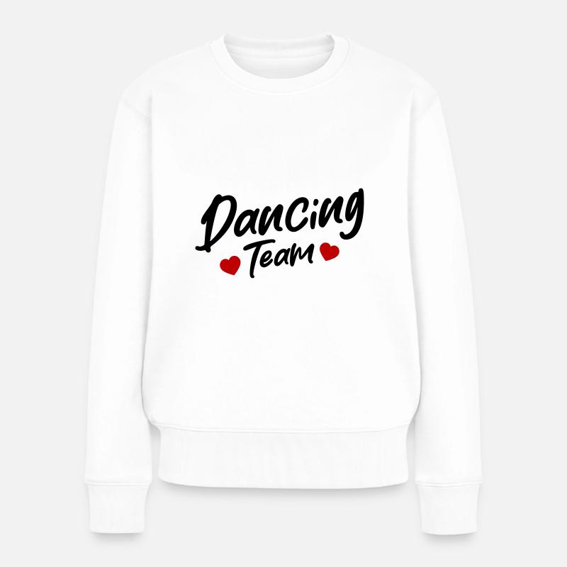 Dancing Team - Frauen Premium Bio Pullover - Weiß
