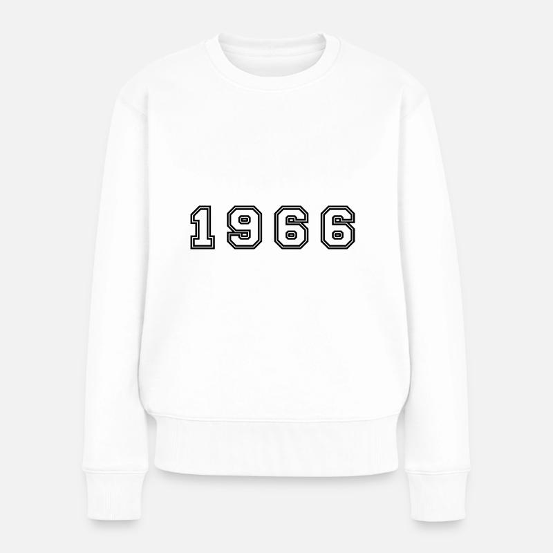 Numéro de l’année 1966 - Pull Premium bio Femme - blanc