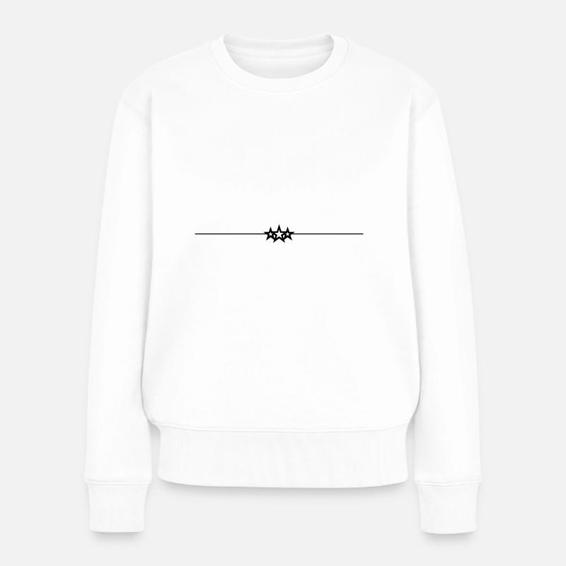 Élément de ligne d’étoile - Pull Premium bio Femme - blanc