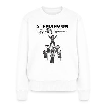 Stronger Together Women ! - Pull Premium bio Femme - blanc - Devant - Julia (174cm)