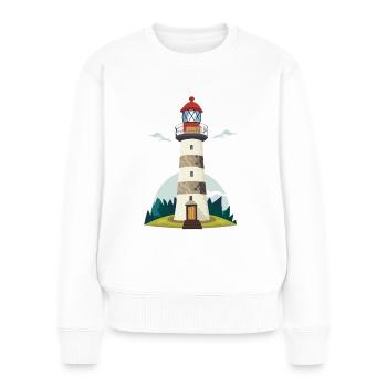 Lighthouse - Women's Premium Organic Jumper - white - Front - Julia (174cm)